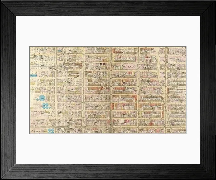 Framed Print : Plate 15: Bounded by W. 52nd Street Framed Print : Plate 15: Bounded by W. 52nd Street