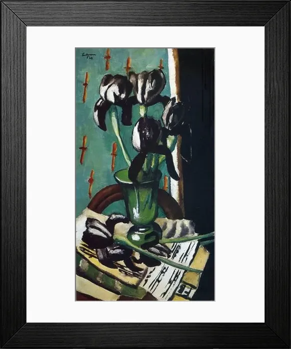 Framed Print : Black Irises 1928 by Max Beckmann Framed Print : Black Irises 1928 by Max Beckmann