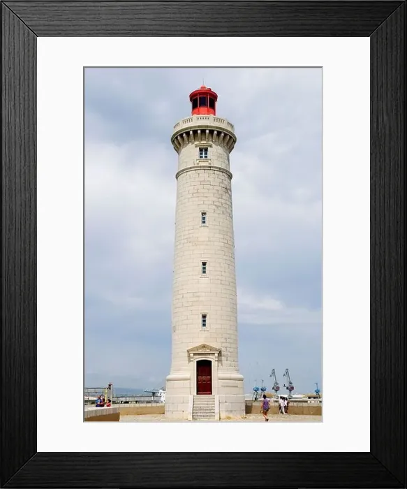 Framed Print : Lighthouse in the old harbor of Sète in South of France Framed Print : Lighthouse in the old harbor of Sète in South of France