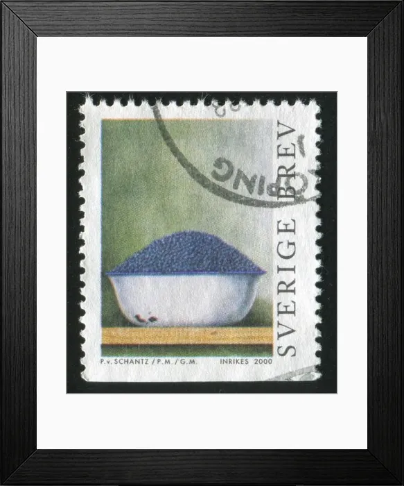 Framed Print : SWEDEN - CIRCA 2000: stamp printed by Sweden, shows Bowl of Blueberries by Philip von Schantz, circa 2000 Framed Print : SWEDEN - CIRCA 2000: stamp printed by Sweden, shows Bowl of Blueberries by Philip von Schantz, circa 2000