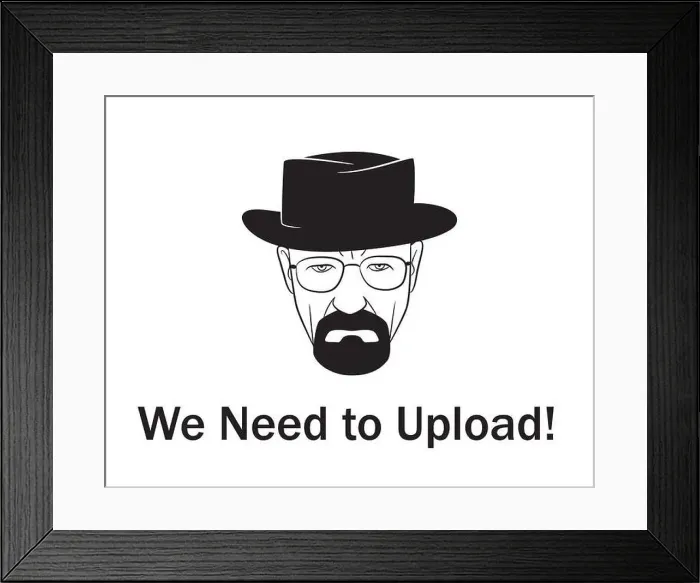Framed Print : We need to upload man in a hat with beard.Vector illustration. EPS 10. No transparency. No gradients Framed Print : We need to upload man in a hat with beard.Vector illustration. EPS 10. No transparency. No gradients