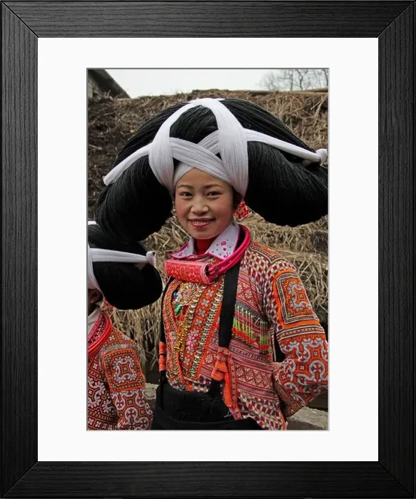 Framed Print : Miao ethnicity in Guizhou China Framed Print : Miao ethnicity in Guizhou China