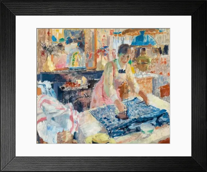 Framed Print : Rik Wouters painting, Woman Ironing, oil on canvas, 1912 Framed Print : Rik Wouters painting, Woman Ironing, oil on canvas, 1912