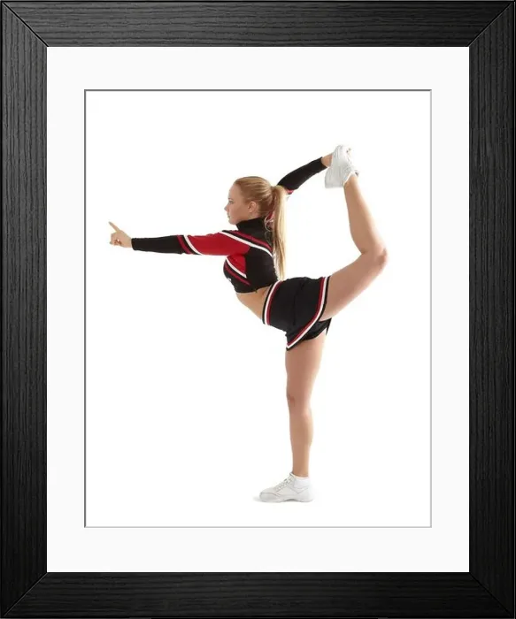 Framed Print : Cheerleader pose Framed Print : Cheerleader pose