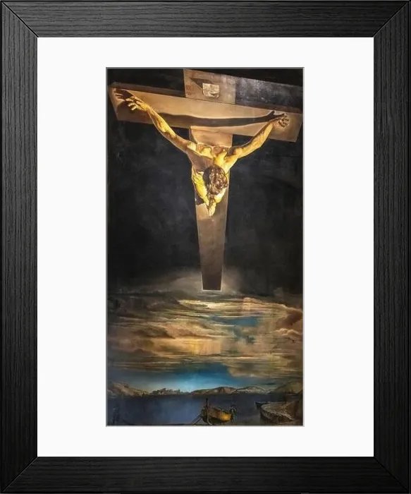 Framed Print : Salvador Dali Christ of St John of the Cross painting Framed Print : Salvador Dali Christ of St John of the Cross painting