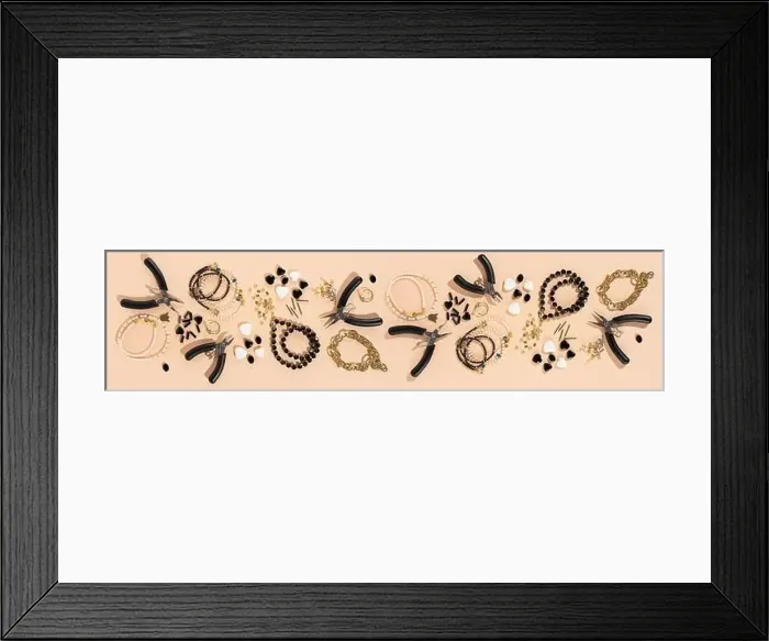 Framed Print : Tools and accessories for DIY jewelry in the workplace Framed Print : Tools and accessories for DIY jewelry in the workplace