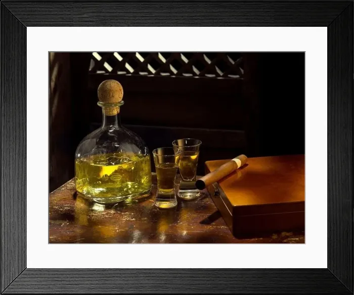 Framed Print : tequila cigar Framed Print : tequila cigar