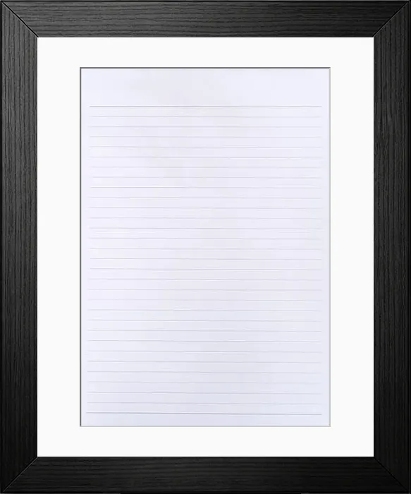 Framed Print : Notebook paper texture lined page template. Blank paper sheet with lines Framed Print : Notebook paper texture lined page template. Blank paper sheet with lines