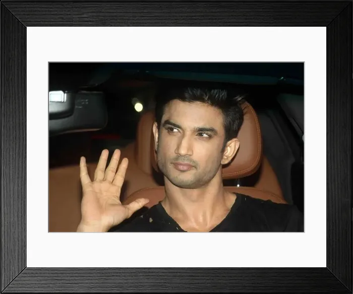Framed Print : Sushant Singh Rajput, Indian actor, Karan Johar, birthday party, Mumbai, India, 25 May 2017