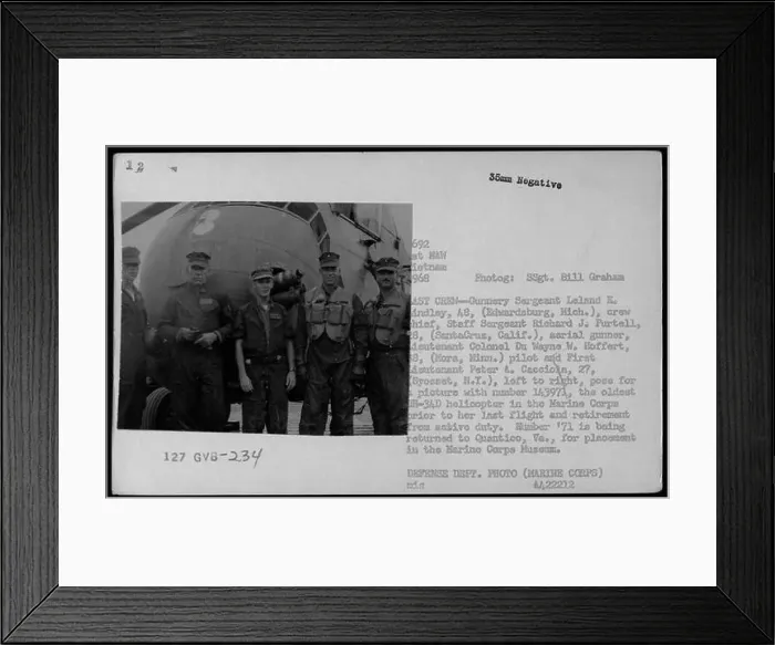 Framed Print : Captured in this photograph is a group of military personnel from the Vietnam War era
