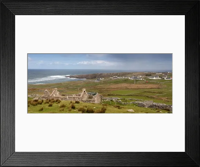Framed Print : Ireland, Co Donegal, Gweedore, Meenalough, The Bloody Foreland, panoramic Framed Print : Ireland, Co Donegal, Gweedore, Meenalough, The Bloody Foreland, panoramic