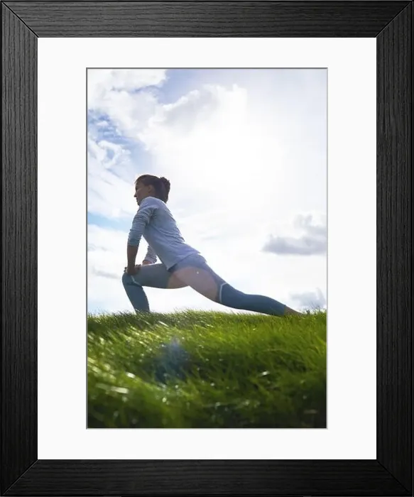 Framed Print : Exercising in the morning Framed Print : Exercising in the morning