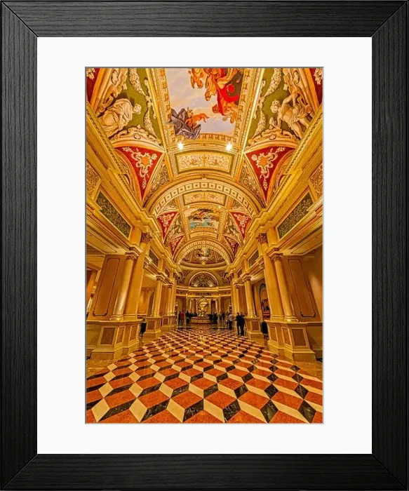 Framed Print : The Venetian Las Vegas Hall II - Ceiling art and architectural details at the Venetian Hotel and Casino in Las Vegas Framed Print : The Venetian Las Vegas Hall II - Ceiling art and architectural details at the Venetian Hotel and Casino in Las Vegas