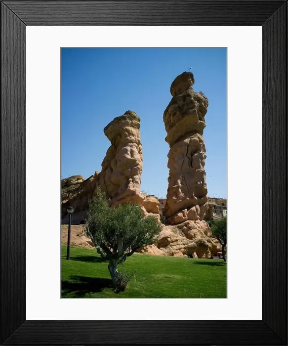 Framed Print : El Picuezo and La Picueza rocks in Autol, La Rioja, Spain Framed Print : El Picuezo and La Picueza rocks in Autol, La Rioja, Spain