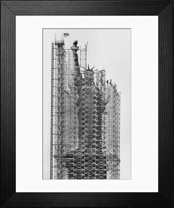 Framed Print : Statue of Liberty Being Renovated, 1984 Framed Print : Statue of Liberty Being Renovated, 1984