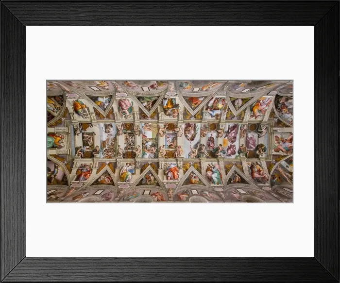 Framed Print : Michelangelo's Sistine Chapel, Vatican museum, Rome, Italy Framed Print : Michelangelo's Sistine Chapel, Vatican museum, Rome, Italy