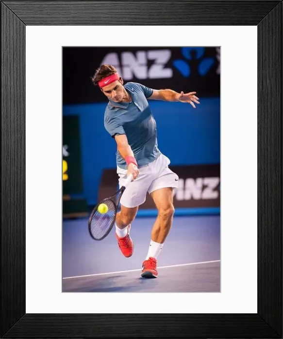 Framed Print : Roger Federer of Switzerland faced R Framed Print : Roger Federer of Switzerland faced R