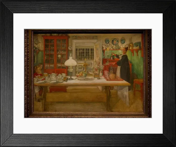 Framed Print : Carl Larsson (1853-1919). Swedish painter. Getting Ready for a Game, 1901. National Museum. Stockholm. Sweden Framed Print : Carl Larsson (1853-1919). Swedish painter. Getting Ready for a Game, 1901. National Museum. Stockholm. Sweden
