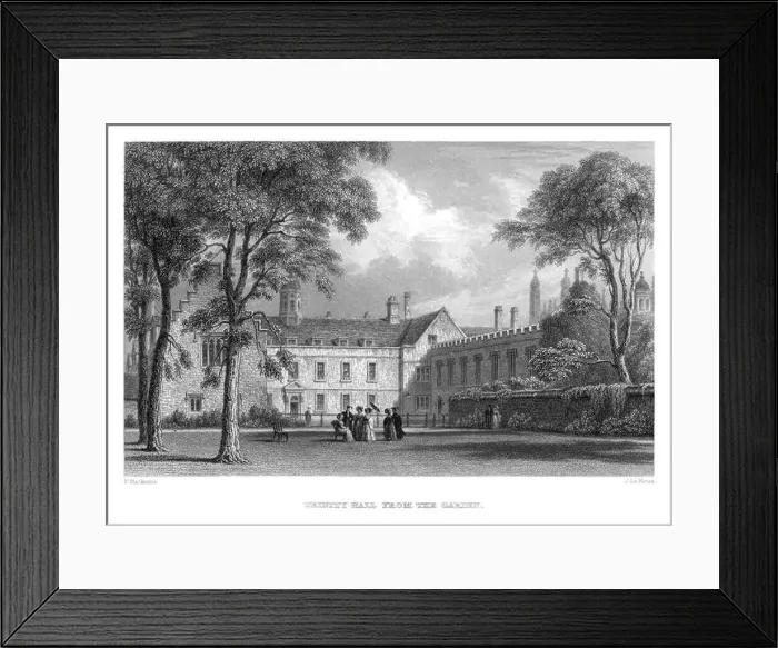 Framed Print : LeKeux Cambridge, c1840 Trinity Hall 02, from the Garden memorialsofcambr01wriguoft 0274 Framed Print : LeKeux Cambridge, c1840 Trinity Hall 02, from the Garden memorialsofcambr01wriguoft 0274
