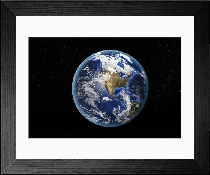 Framed Print : Detailed view of Earth from space, showing North America. Elements of this image furnished by NASA Framed Print : Detailed view of Earth from space, showing North America. Elements of this image furnished by NASA