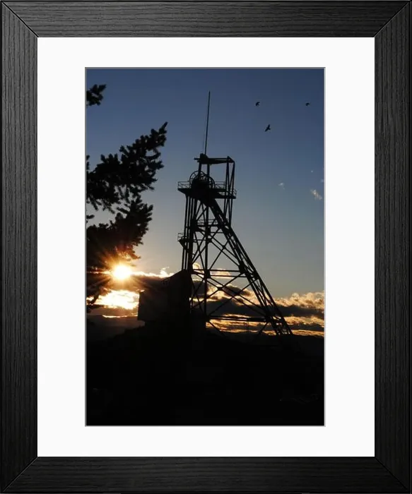 Framed Print : Mt Con headframe Framed Print : Mt Con headframe