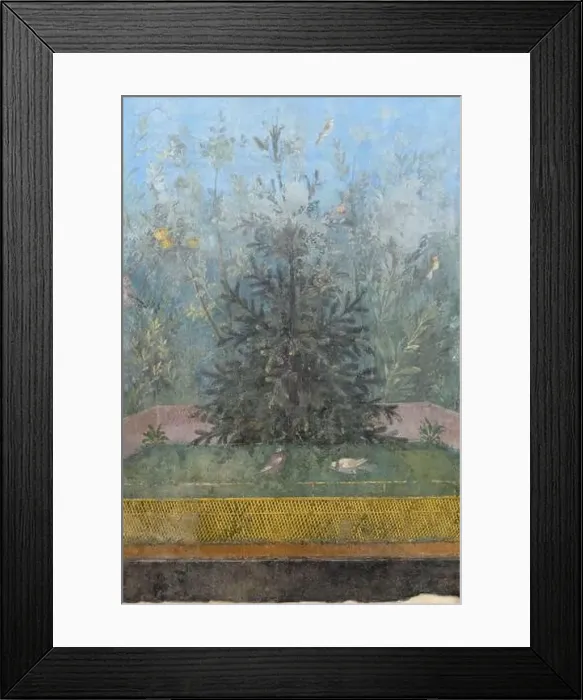 Framed Print : Villa of Livia - Garden Room Fresco. Rome, Italy Framed Print : Villa of Livia - Garden Room Fresco. Rome, Italy