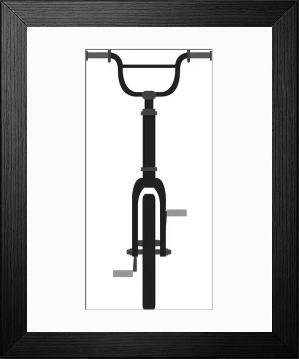 Framed Print : Bicycle front view Framed Print : Bicycle front view