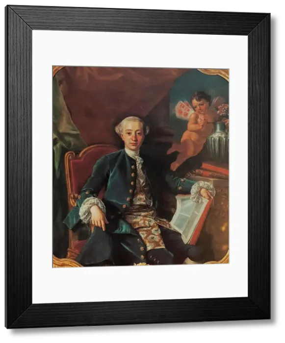 Framed Print : Alleged portrait of Giacomo Casanova by Anton Raphael Mengs Casanova to 35 Years 1760 Framed Print : Alleged portrait of Giacomo Casanova by Anton Raphael Mengs Casanova to 35 Years 1760