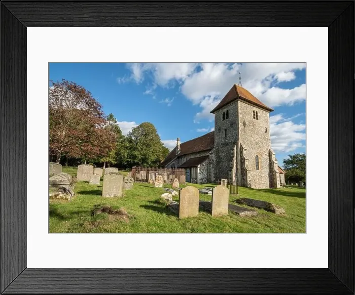 Framed Print : St Mary's Church, a village church in Aldworh Framed Print : St Mary's Church, a village church in Aldworh