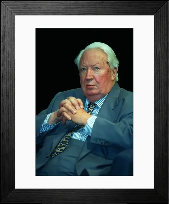 Framed Print : EDWARD HEATH MP CONSERVATIVE PARTY 13 October 1998