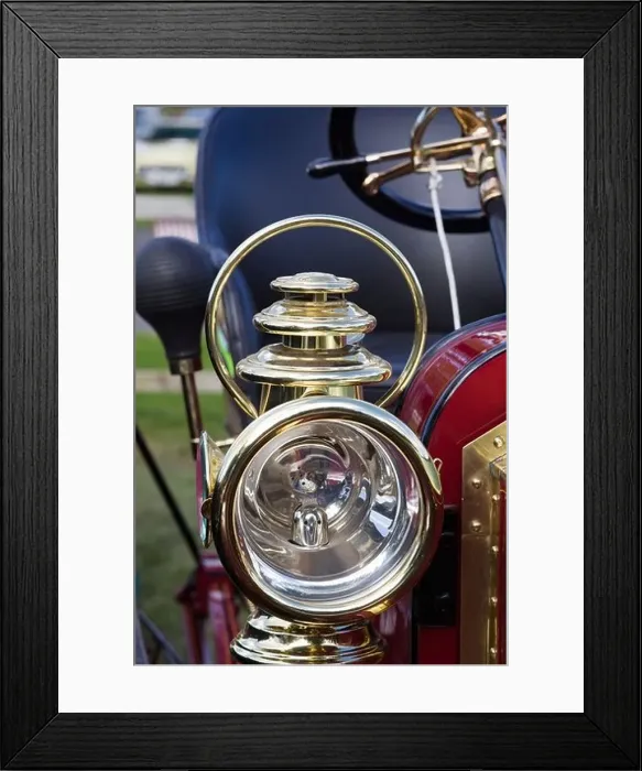 Framed Print : Stanley Light Steam Car Lamp Framed Print : Stanley Light Steam Car Lamp