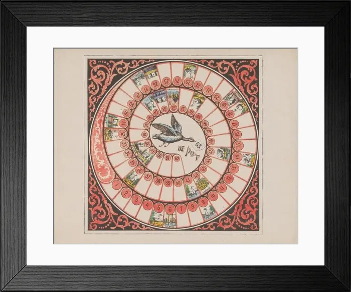 Framed Print : Goose board, 1800 - 1899 print Framed Print : Goose board, 1800 - 1899 print