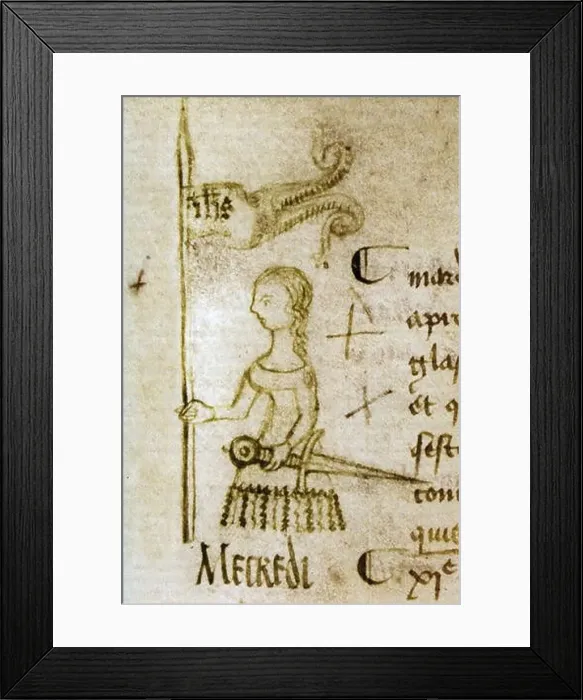 Framed Print : Français : Représentation de Jeanne d'Arc dans un registre du Parlement de Paris par le greffier Clément de Framed Print : Français : Représentation de Jeanne d'Arc dans un registre du Parlement de Paris par le greffier Clément de
