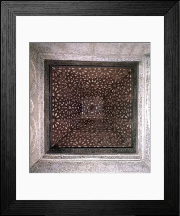 Framed Print : PALACIO COMARES - ARTESONADO. Location: ALHAMBRA-PALACIO DE COMARES, GRANADA, SPAIN Framed Print : PALACIO COMARES - ARTESONADO. Location: ALHAMBRA-PALACIO DE COMARES, GRANADA, SPAIN