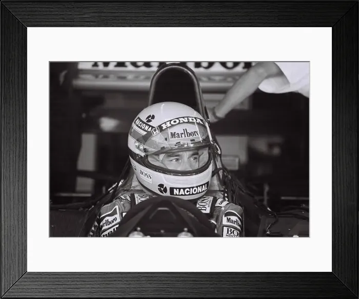 Framed Print : Ayrton Senna 1991 United States GP Framed Print : Ayrton Senna 1991 United States GP