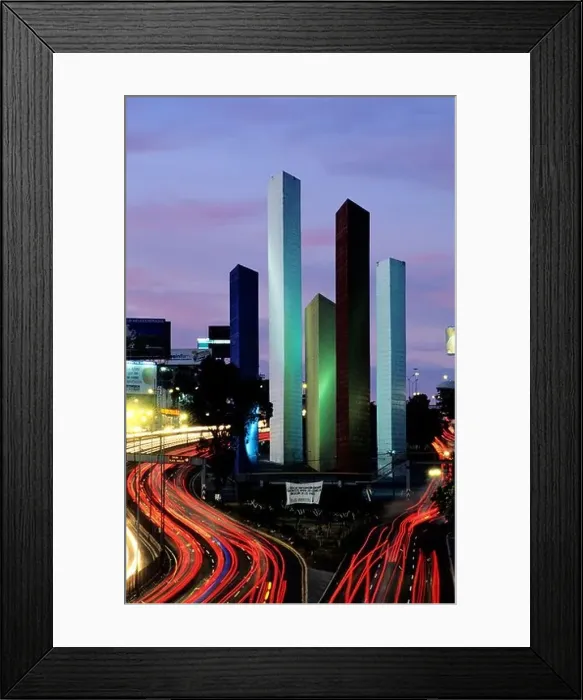Framed Print : Mexico, Federal District, Mexico City, Ciudad Satelite, North of the city Framed Print : Mexico, Federal District, Mexico City, Ciudad Satelite, North of the city