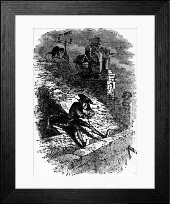 Framed Print : Charles Dickens Barnaby Rudge 1841 illustration 19th century Framed Print : Charles Dickens Barnaby Rudge 1841 illustration 19th century