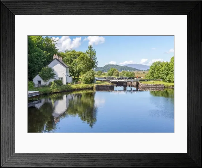 Framed Print : The Crinan Canal, Lock 13, Argyll & Bute, West of Scotland, United Kingdom Framed Print : The Crinan Canal, Lock 13, Argyll & Bute, West of Scotland, United Kingdom