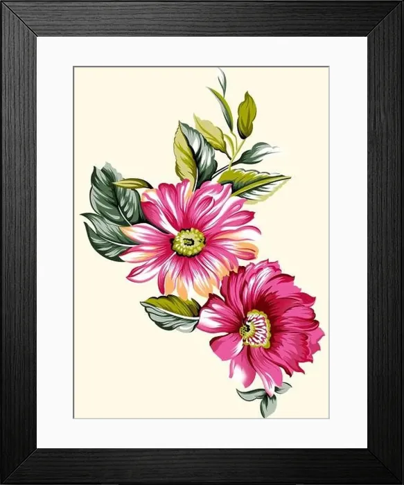 Framed Print : A floral composition for textile print. Beautiful flowers for digital print high quality Framed Print : A floral composition for textile print. Beautiful flowers for digital print high quality