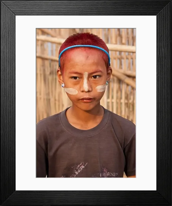 Framed Print : Young Burmese youth in Pyay, Myanmar Framed Print : Young Burmese youth in Pyay, Myanmar