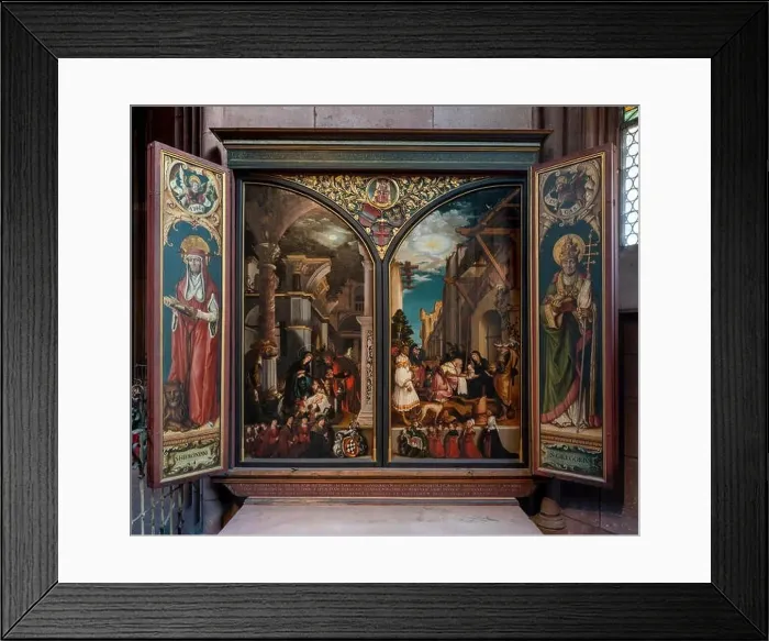 Framed Print : Freiburg im Breisgau, Münster Unserer Lieben Frau Framed Print : Freiburg im Breisgau, Münster Unserer Lieben Frau