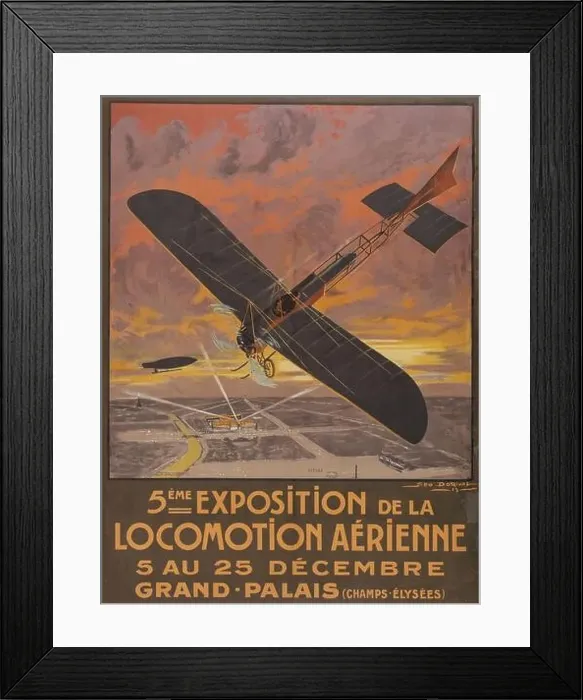 Framed Print : 5ème exposition de la locomotion aérienne. Museum: PRIVATE COLLECTION. Author: Georges Dorival (Géo) Framed Print : 5ème exposition de la locomotion aérienne. Museum: PRIVATE COLLECTION. Author: Georges Dorival (Géo)