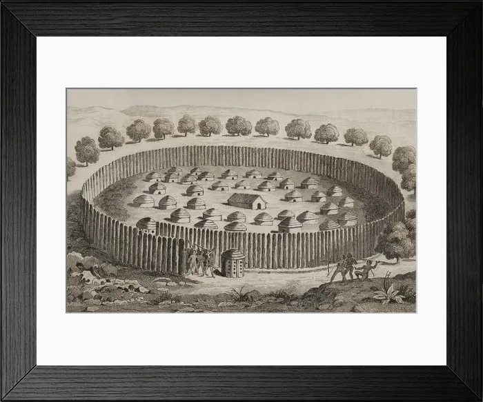 Framed Print : History of the United States. 16th century French expedition Framed Print : History of the United States. 16th century French expedition