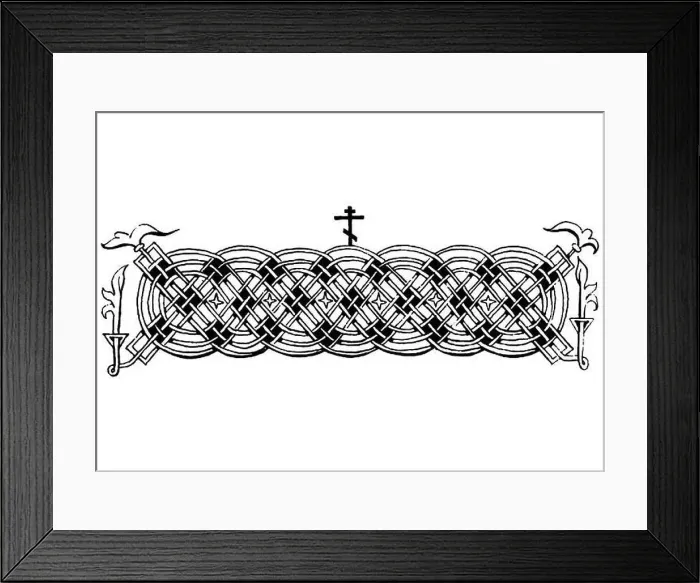 Framed Print : Vintage book decorative headers Framed Print : Vintage book decorative headers