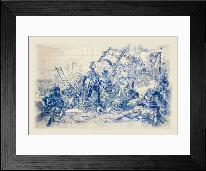 Framed Print : Painted tiles, Porto Framed Print : Painted tiles, Porto