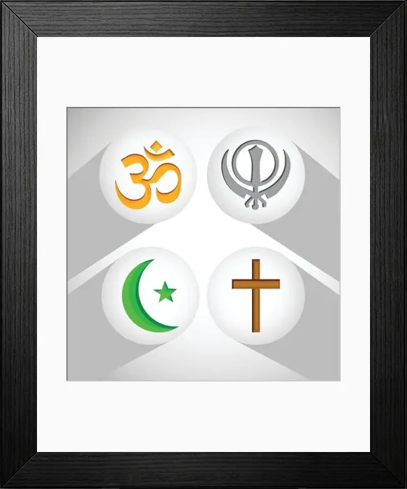 Framed Print : Different Religion and Culture Framed Print : Different Religion and Culture