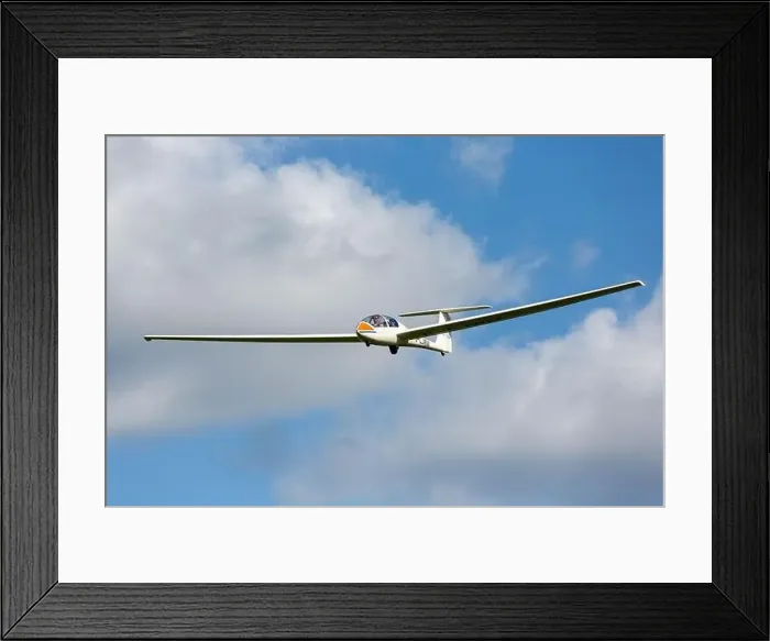 Framed Print : GROB G103 TWIN II glider at Gwernesny Airfield, Usk, Monmouthshire. Owned by the South Wales Gliding Club Framed Print : GROB G103 TWIN II glider at Gwernesny Airfield, Usk, Monmouthshire. Owned by the South Wales Gliding Club