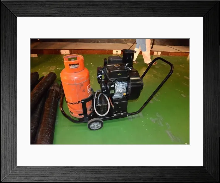 Framed Print : A vacuum is used to separate rubber granular Framed Print : A vacuum is used to separate rubber granular
