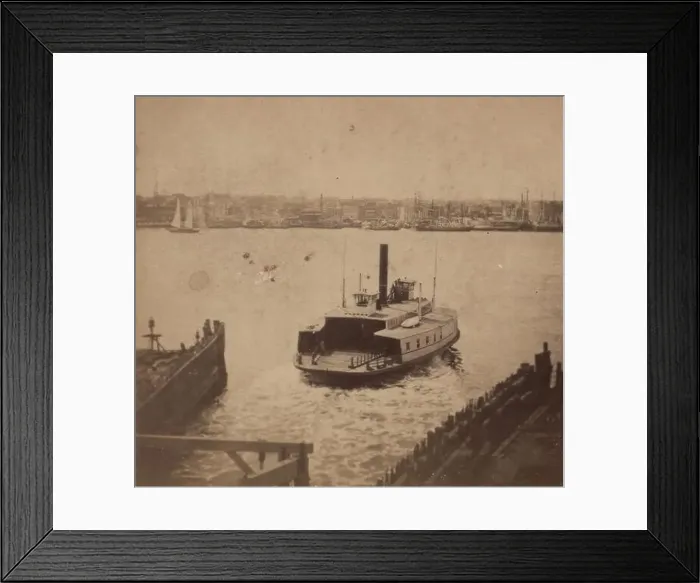 Framed Print : Ferrry boat approaching the docks Framed Print : Ferrry boat approaching the docks