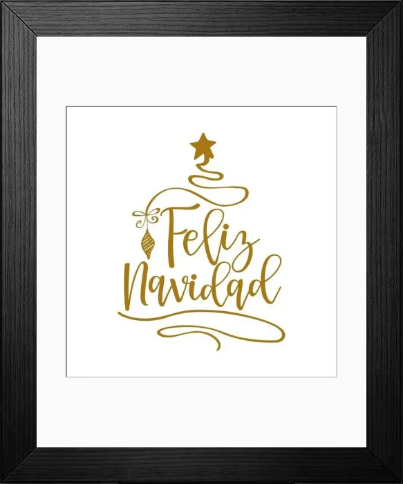Framed Print : Feliz Navidad - Calligraphy phrase for Christmas. Hand drawn lettering for Xmas greetings cards, invitations Framed Print : Feliz Navidad - Calligraphy phrase for Christmas. Hand drawn lettering for Xmas greetings cards, invitations